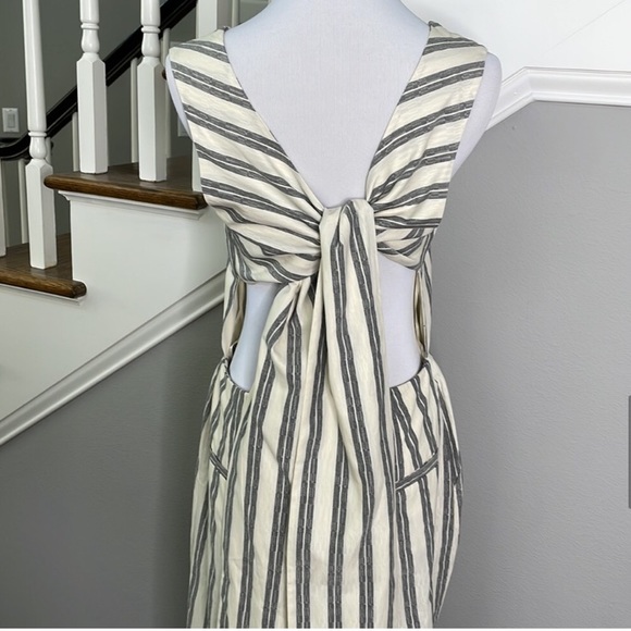 Rebecca Minkoff Marley Striped Open Back Jumpsuit 4 - Picture 7 of 9